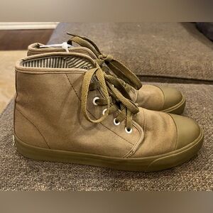 Bangs Canvas Tan High Top Sneakers Men’s Size 6